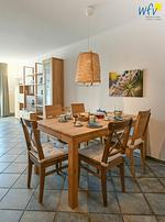 Wohnzimmer - Ferienhaus Inselrose - Top-Hundeurlaub