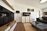 Wohnzimmer - Ferienwohnung Strandnest in der Villa Gudrun Binz - Top-Hundeurlaub
