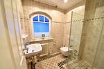 Badezimmer - Ferienwohnung Strandnest in der Villa Gudrun Binz - Top-Hundeurlaub