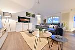 Wohnzimmer - Ferienwohnung Strandnest in der Villa Gudrun Binz - Top-Hundeurlaub