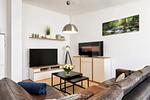 Wohnzimmer - Ferienwohnung Strandnest in der Villa Gudrun Binz - Top-Hundeurlaub