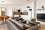 Wohnzimmer - Ferienwohnung Strandnest in der Villa Gudrun Binz - Top-Hundeurlaub