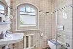 Badezimmer - Ferienwohnung Strandnest in der Villa Gudrun Binz - Top-Hundeurlaub