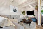 Wohnzimmer - Ferienhaus "Bernsteinblau" Schönberg - Holm - Top-Hundeurlaub