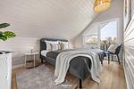 Schlafzimmer - Ferienhaus "Bernsteinblau" Schönberg - Holm - Top-Hundeurlaub