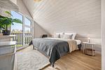 Schlafzimmer - Ferienhaus "Bernsteinblau" Schönberg - Holm - Top-Hundeurlaub