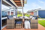 Terrasse - Ferienhaus "Bernsteinblau" Schönberg - Holm - Top-Hundeurlaub