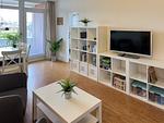 Wohnzimmer - Ferienwohnung "Lütj Seeröver" - Top-Hundeurlaub