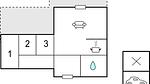 floor-plan - Ferienhaus für 5 Personen (69 m²) in Sunds - Top-Hundeurlaub