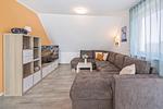 Wohnzimmer - Ferienhaus Abendrot EG mit Sauna und Terrasse - Top-Hundeurlaub