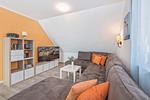 Wohnzimmer - Ferienhaus Abendrot EG mit Sauna und Terrasse - Top-Hundeurlaub