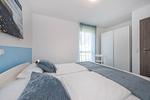 Schlafzimmer - Ferienhaus Himmelblau EG mit Sauna, Terrasse und Garten - Top-Hundeurlaub