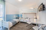 Schlafzimmer - Ferienhaus Himmelblau EG mit Sauna, Terrasse und Garten - Top-Hundeurlaub