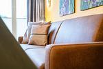 Wohnzimmer - Beach Apartment 8 mit Balkon und moderner Einrichtung - Top-Hundeurlaub