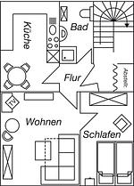 Grundriss - Objekt-Nr. 247 - Hafen - Kurgartenstraße - Top-Hundeurlaub