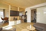 Wohnzimmer - Haus: strandnah, Sauna, Kamin - Top-Hundeurlaub