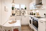Küche / Küchenzeile - Ferienhaus Kuschelhaus Olpenitz - Top-Hundeurlaub