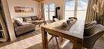Wohnzimmer - Ferienhaus Kuschelhaus Olpenitz - Top-Hundeurlaub