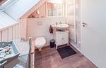 Badezimmer - Ferienhaus Kuschelhaus Olpenitz - Top-Hundeurlaub