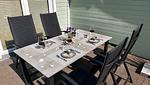 Terrasse - Ferienhaus Kuschelhaus Olpenitz - Top-Hundeurlaub