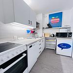 Küche / Küchenzeile - Ferienwohnung Kajüte 7211 Marina Wendtorf - Top-Hundeurlaub