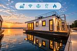 Hauptansicht - Floatinghouse Seeschwäche - LP12 - Top-Hundeurlaub