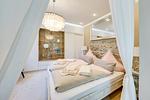 Schlafzimmer - Wald & Meer Apartments, FeWo II: Waldblick - Top-Hundeurlaub
