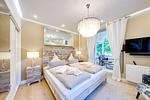 Schlafzimmer - Wald & Meer Apartments, FeWo II: Waldblick - Top-Hundeurlaub