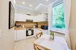 Küche / Küchenzeile - Wald & Meer Apartments, FeWo II: Waldblick - Top-Hundeurlaub