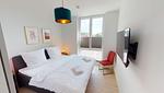 Schlafzimmer - Wohnung 07 "Strandatelier" - Top-Hundeurlaub