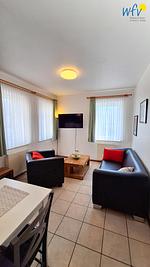 Wohnzimmer - Ferienwohnung Neuer Leuchtturm - Top-Hundeurlaub