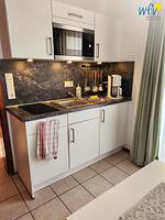 Küche / Küchenzeile - Ferienwohnung Neuer Leuchtturm - Top-Hundeurlaub