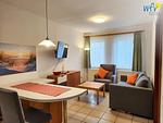 Wohnzimmer - Ferienwohnung Elektrischer Leuchtturm - Top-Hundeurlaub