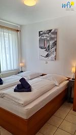 Schlafzimmer - Ferienwohnung Elektrischer Leuchtturm - Top-Hundeurlaub
