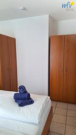 Schlafzimmer - Ferienwohnung Elektrischer Leuchtturm - Top-Hundeurlaub
