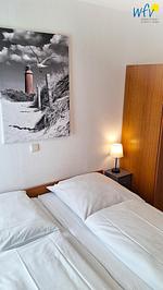 Schlafzimmer - Ferienwohnung Elektrischer Leuchtturm - Top-Hundeurlaub