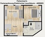 Grundriss - Ferienwohnung Elektrischer Leuchtturm - Top-Hundeurlaub