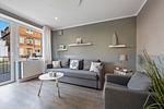 Wohnzimmer - Ferienwohnung Meeresrauschen Travemünde - Top-Hundeurlaub