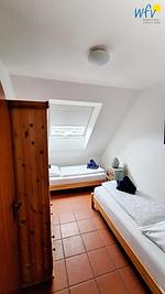 Schlafzimmer - Ferienwohnung Seehunde - Top-Hundeurlaub