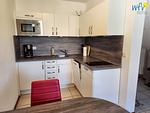 Küche / Küchenzeile - Ferienwohnung Möwe - Top-Hundeurlaub