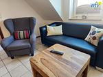 Wohnzimmer - Ferienwohnung Möwe - Top-Hundeurlaub