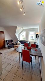 Wohnzimmer - Ferienwohnung Möwe - Top-Hundeurlaub