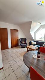 Wohnzimmer - Ferienwohnung Möwe - Top-Hundeurlaub