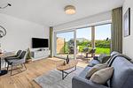 Wohnzimmer - Ferienwohnung TheViewB02 Achter de Diek Dagebüll - Top-Hundeurlaub