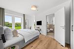 Schlafzimmer - Ferienwohnung TheViewB02 Achter de Diek Dagebüll - Top-Hundeurlaub