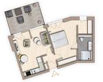 Grundriss - Ferienwohnung TheViewB02 Achter de Diek Dagebüll - Top-Hundeurlaub