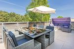Balkon - Penthouse-Koje 5 Sonnendeck - Top-Hundeurlaub