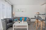 Wohnzimmer - Haus 3 mit Sauna, Terrasse und Whirlpool - Top-Hundeurlaub