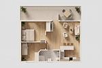 Grundriss - Haus 3 mit Sauna, Terrasse und Whirlpool - Top-Hundeurlaub
