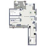 Grundriss 4. Obergeschoss - Wohnung 1-43 - Top-Hundeurlaub